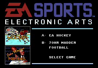 EA Sports Double Header (Europe) Title Screen